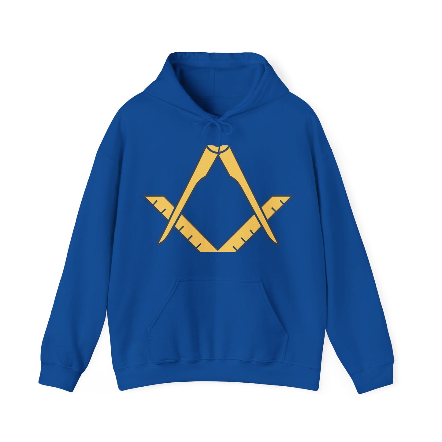 Plain Square and compass — Unisex Heavy Blend Hoodie (G18500)