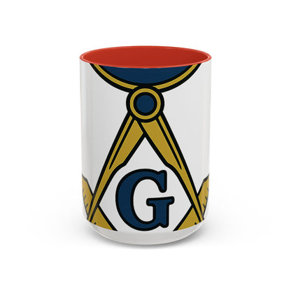 square and compass — Accent Mug 11/15oz