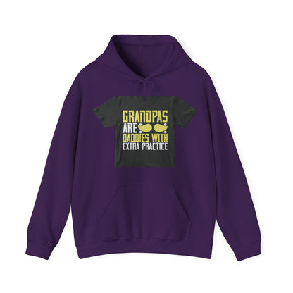 Grandpas are daddies with extra practice-2 — Unisex Heavy Blend Hoodie (G18500)