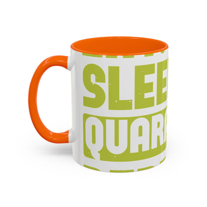eat sleep quarantine repeat-01 — Accent Mug 11/15oz