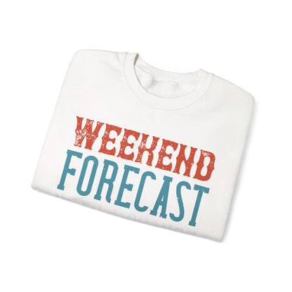 WEEKEND FORECAST WITH A CHANGE OF FISHING-01 — Unisex Heavy Blend Crewneck (G18000)
