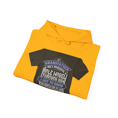 My grandfather was a wonderful role model-02 — Unisex Heavy Blend Hoodie (G18500)