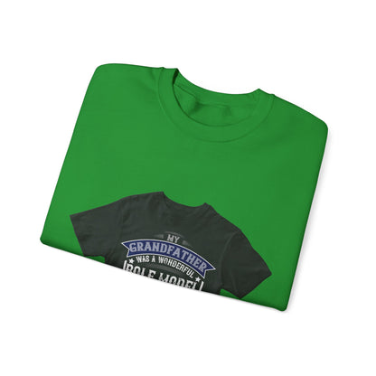 My grandfather was a wonderful role model-02 — Unisex Heavy Blend Crewneck (G18000)