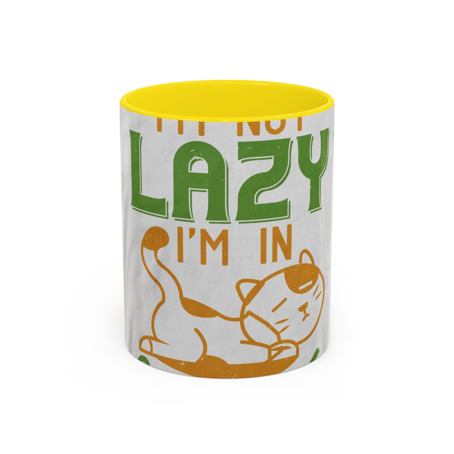 iΓÇÖm not lazy iΓÇÖm in quarantine — Accent Mug 11/15oz