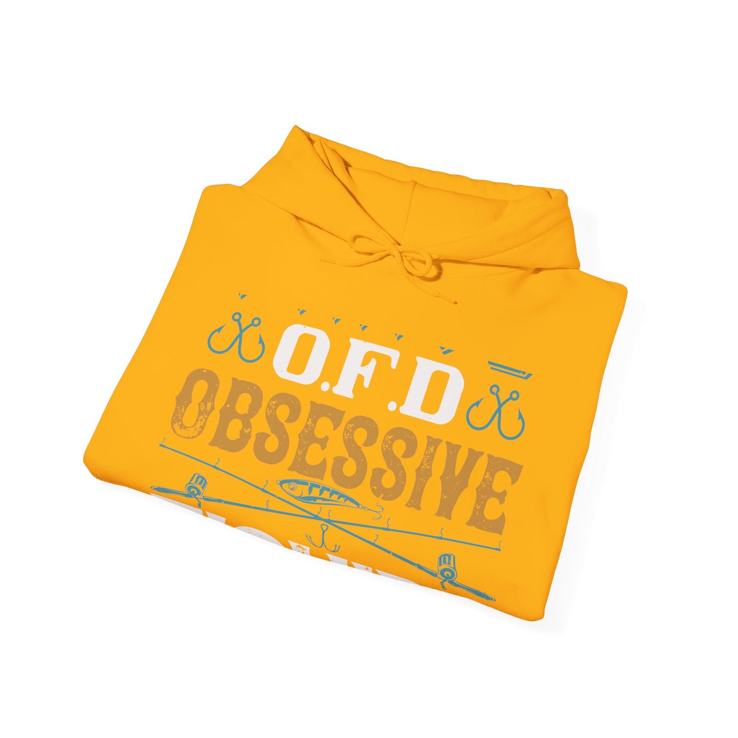 I HAVE O.F.D OBSESSIVE FISHING DISORDER-01 — Unisex Heavy Blend Hoodie (G18500)