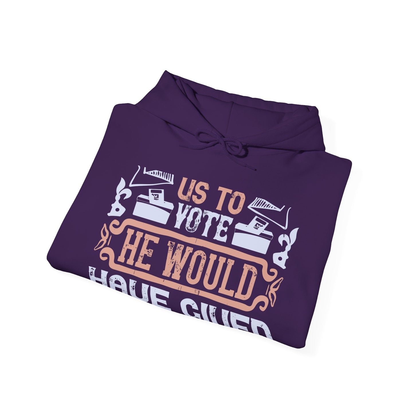 If God wanted us to vote, he would have given us candidates-01 — Unisex Heavy Blend Hoodie (G18500)