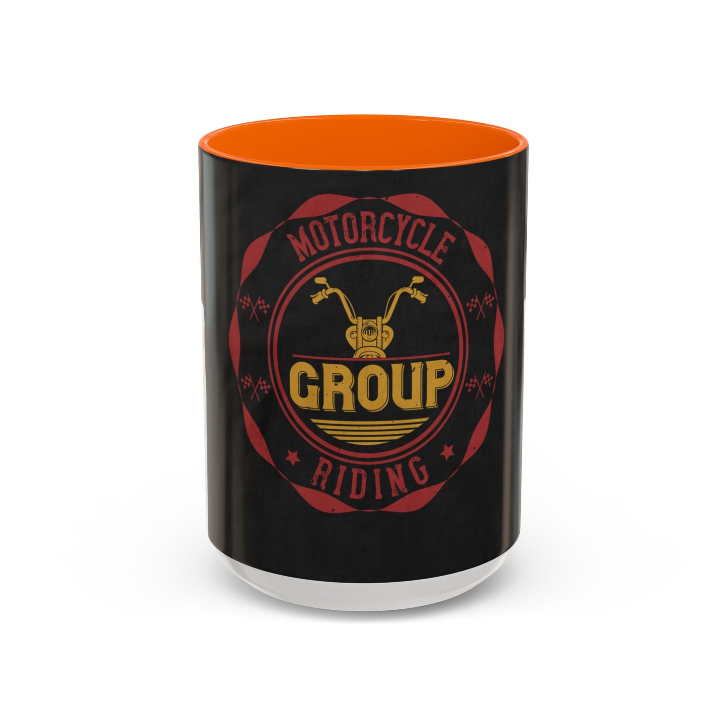 motorcycle group riding — Accent Mug 11/15oz