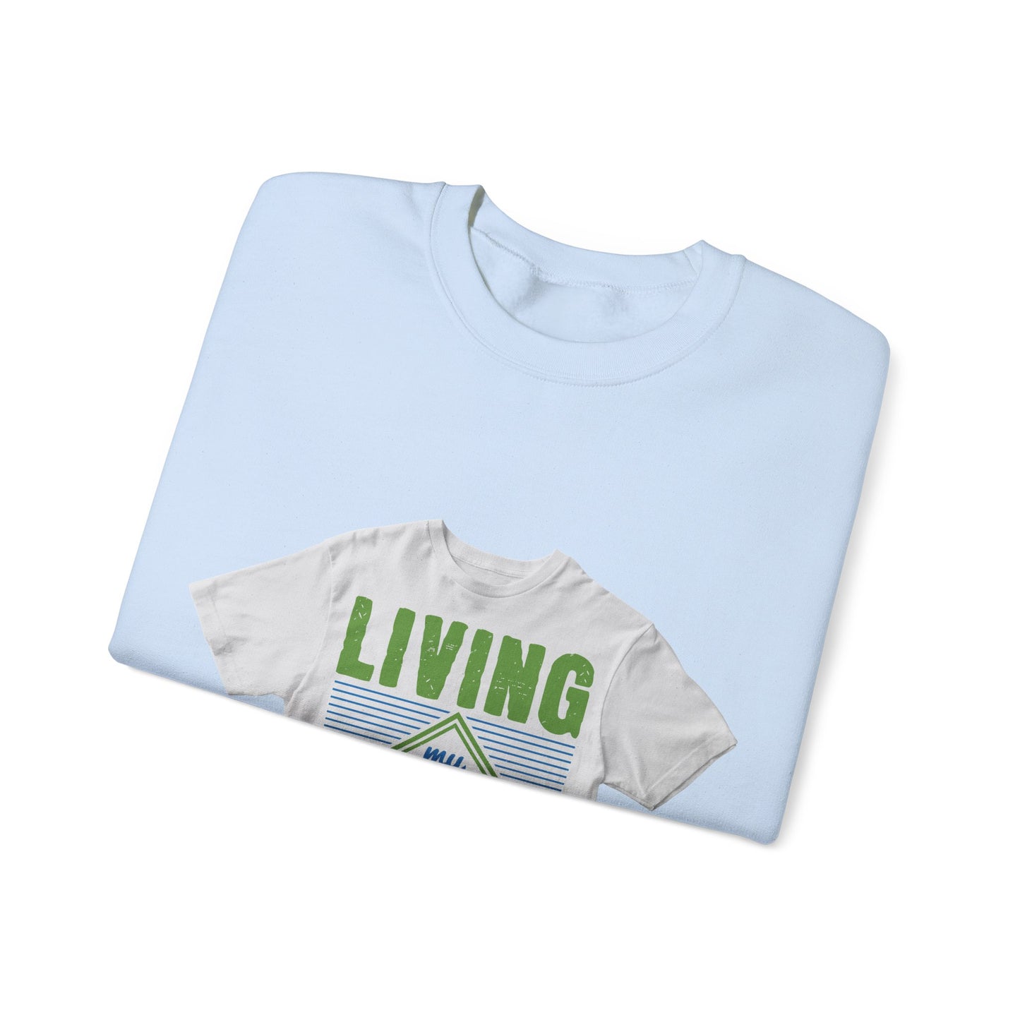 living my best quarantine — Unisex Heavy Blend Crewneck (G18000)