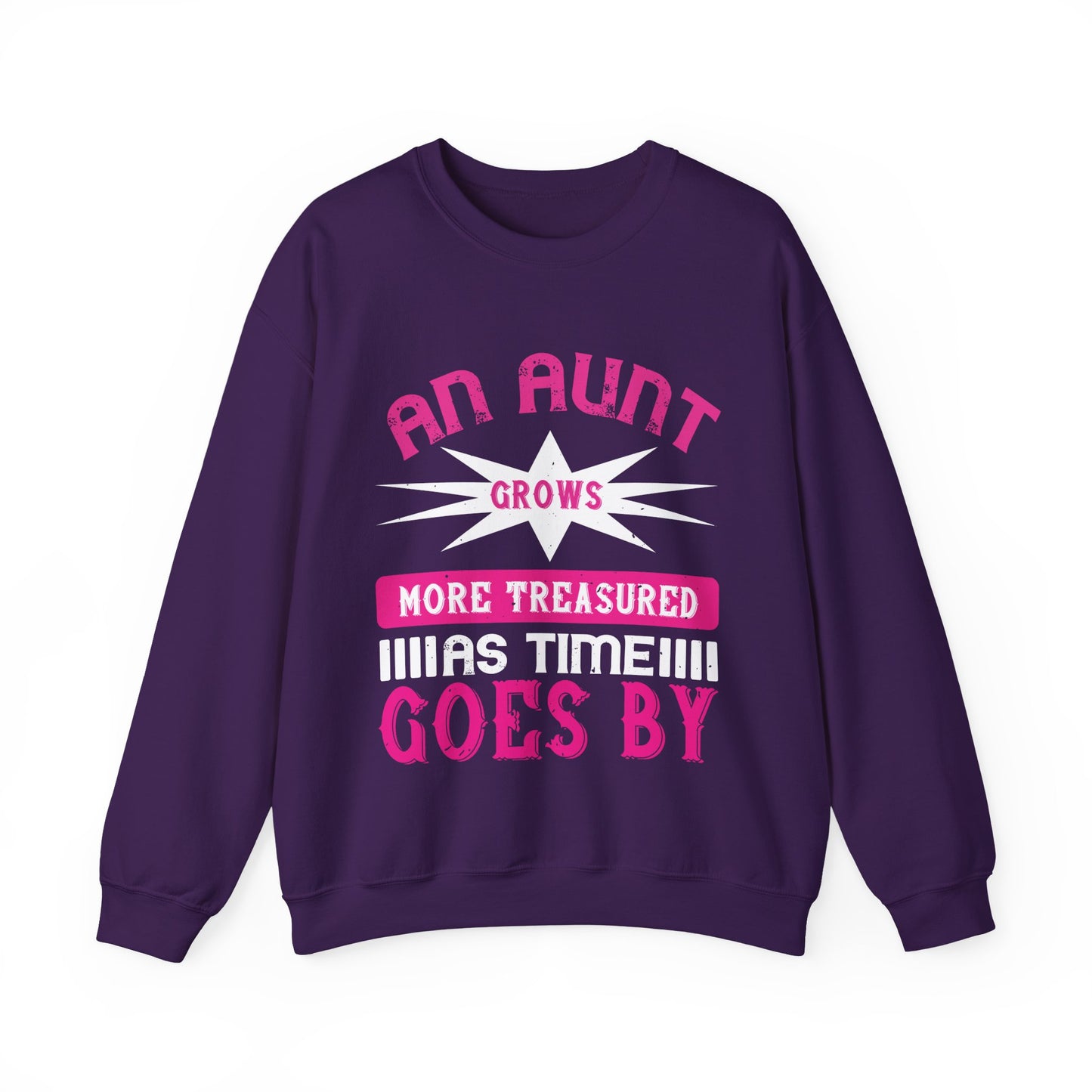 An aunt grows more treasured as time goes by-01 — Unisex Heavy Blend Crewneck (G18000)