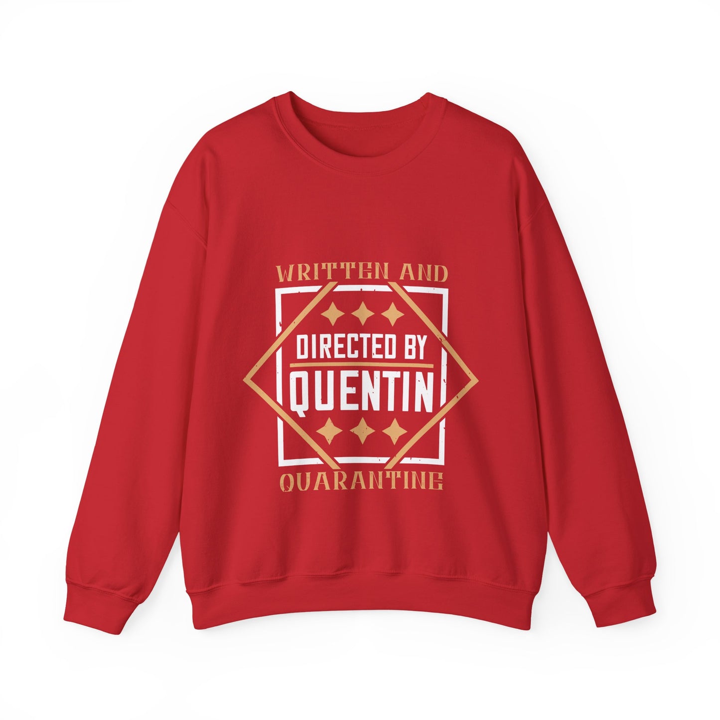 written and directed by quentin quarantine-01 — Unisex Heavy Blend Crewneck (G18000)