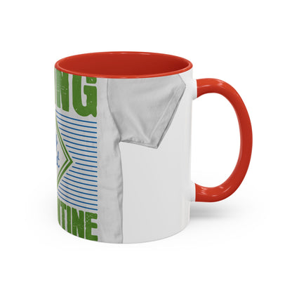 living my best quarantine — Accent Mug 11/15oz