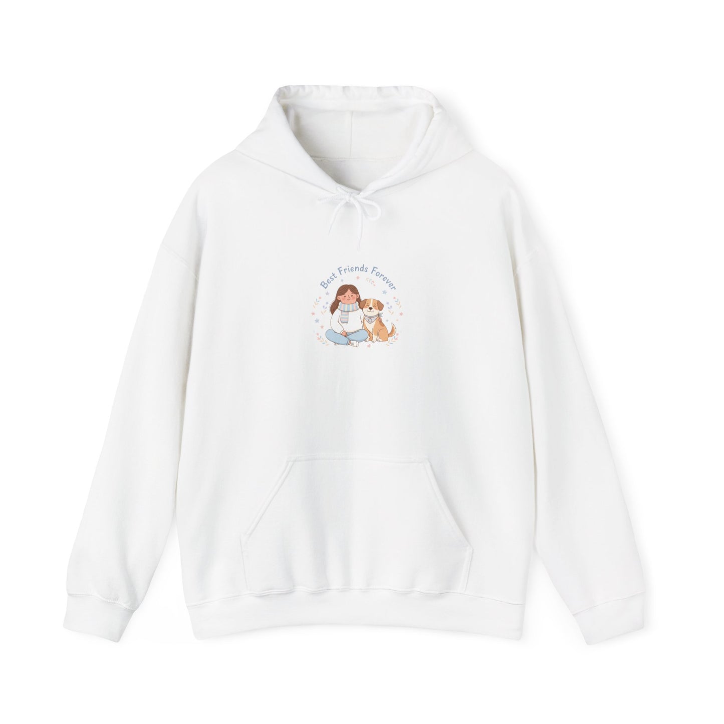 Pet Mom Illustration Hoodie | pet owner matching, paw print design