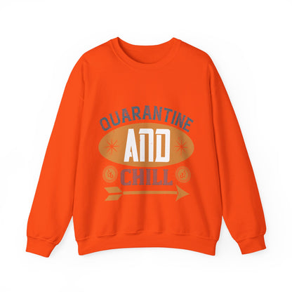 quarantine and chill-011 — Unisex Heavy Blend Crewneck (G18000)