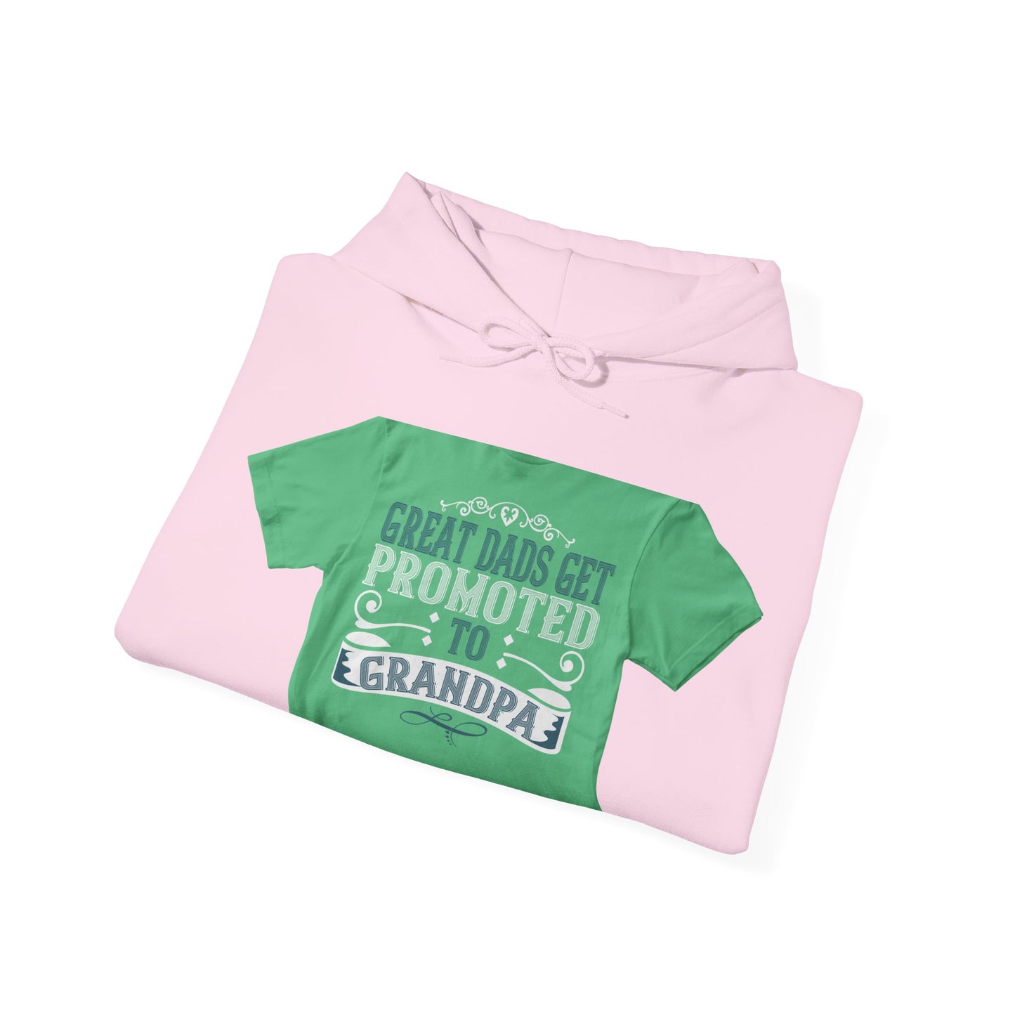 Great dads get promoted to grandpa-02 — Unisex Heavy Blend Hoodie (G18500)