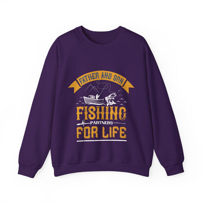 father and son fishing partners  for life-01 — Unisex Heavy Blend Crewneck (G18000)