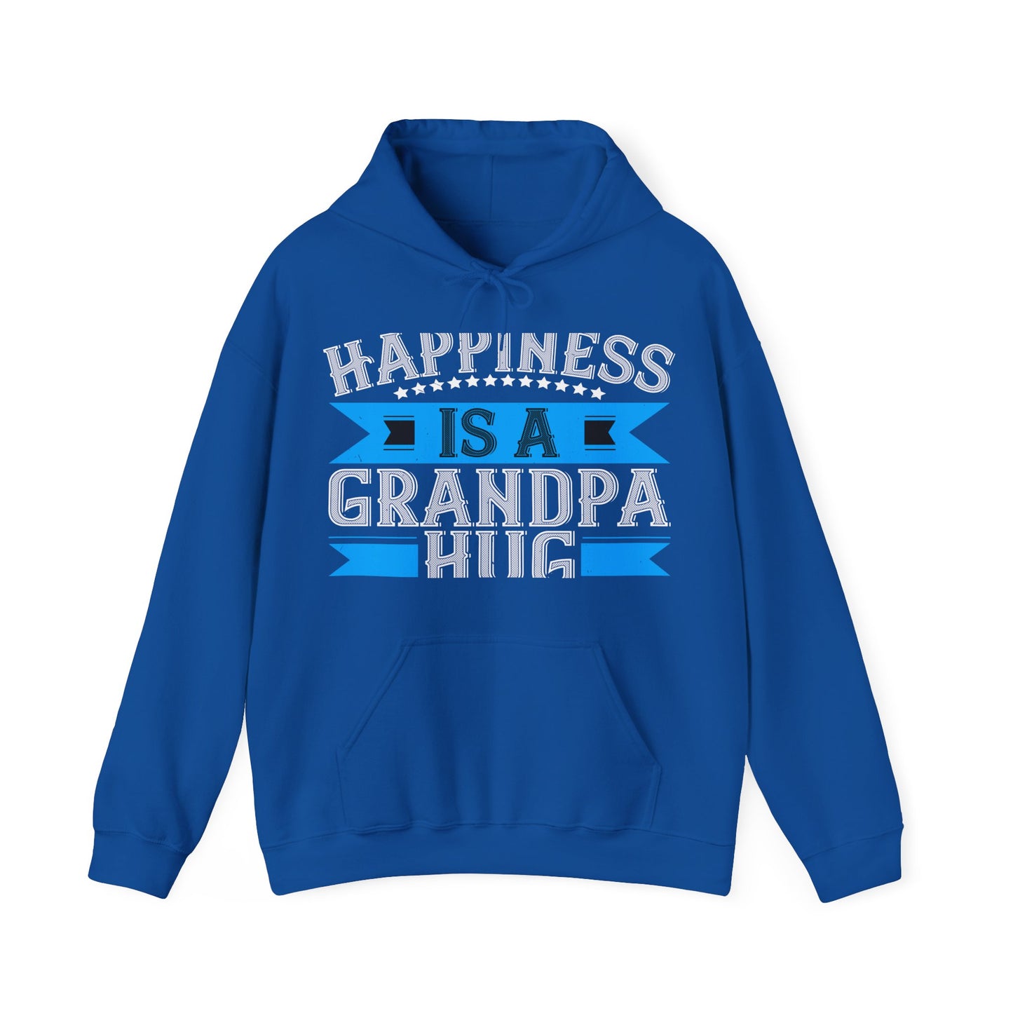 Happiness is a grandpa hug-01 — Unisex Heavy Blend Hoodie (G18500)