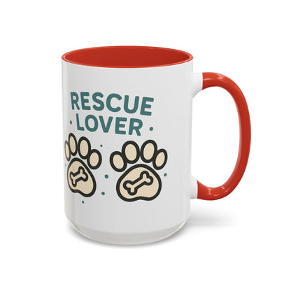 Rescue Lover Coffee Mug, Pet Owner Gift, Animal Rescue Merchandise, Dog Lover Cup, Rescue Pet Appreciation