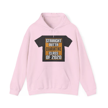 straight outta quarantine class of 2020 — Unisex Heavy Blend Hoodie (G18500)