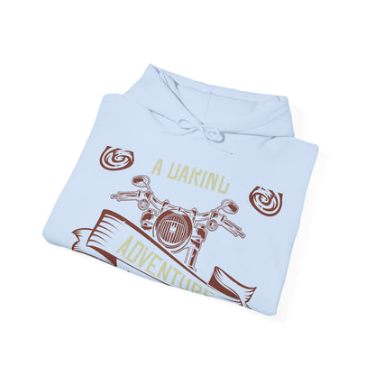 life is either a daring adventure or nothing-01 — Unisex Heavy Blend Hoodie (G18500)