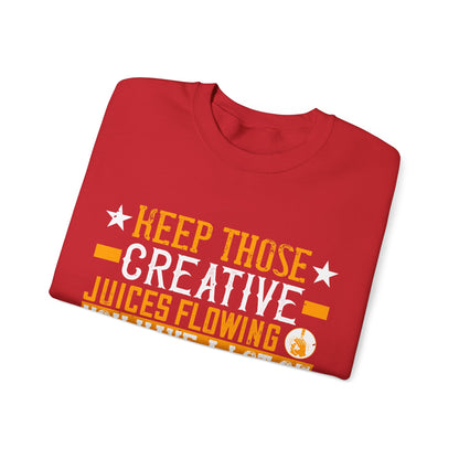Keep those creative juices flowing. You have a lot of time on your hands!-01 — Unisex Heavy Blend Crewneck (G18000)