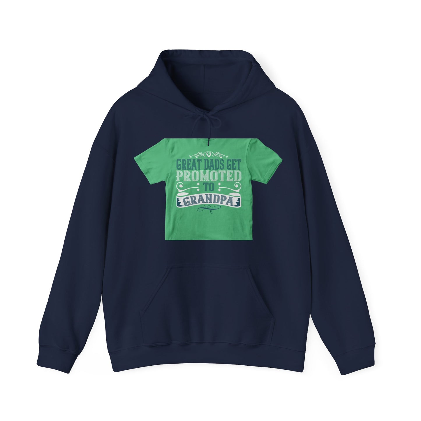 Great dads get promoted to grandpa-02 — Unisex Heavy Blend Hoodie (G18500)