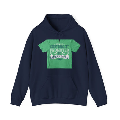Great dads get promoted to grandpa-02 — Unisex Heavy Blend Hoodie (G18500)