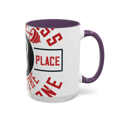 All progress takes place outside the comfort zone-01 — Accent Mug 11/15oz
