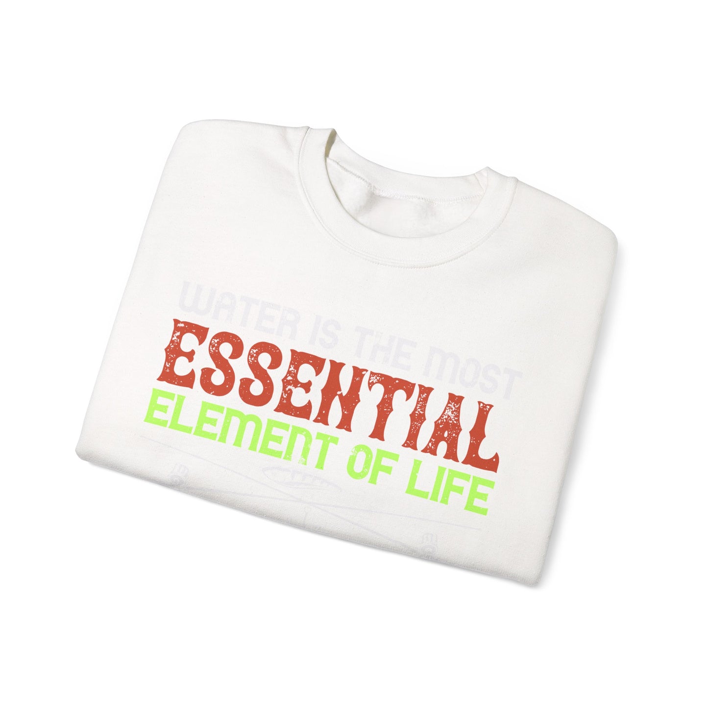 WATER IS THE MOST ESSENTIAL-01 — Unisex Heavy Blend Crewneck (G18000)