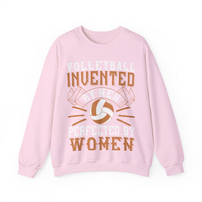 Volleyball Invented by men, perfected by women-01 — Unisex Heavy Blend Crewneck (G18000)