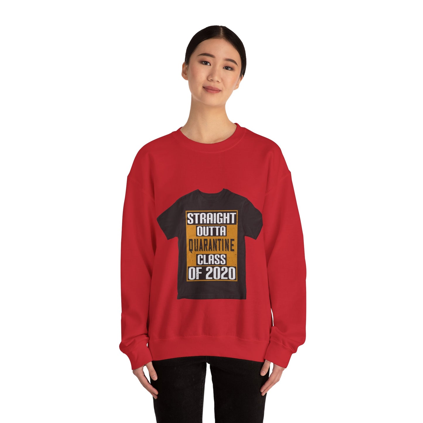 straight outta quarantine class of 2020 — Unisex Heavy Blend Crewneck (G18000)