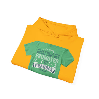 Great dads get promoted to grandpa-02 — Unisex Heavy Blend Hoodie (G18500)