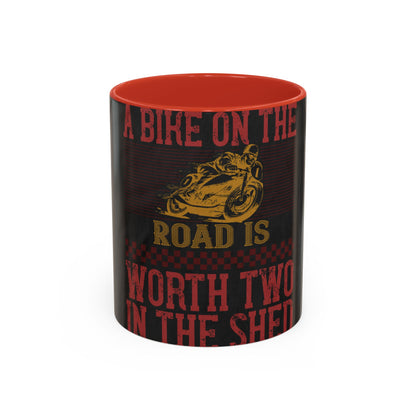 A bike on the worth two in the shet — Accent Mug 11/15oz