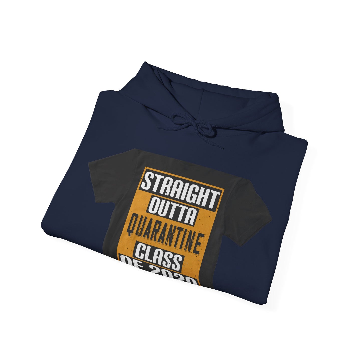straight outta quarantine class of 2020 — Unisex Heavy Blend Hoodie (G18500)