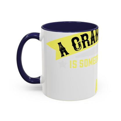 A grandfather is someone with silver-01 — Accent Mug 11/15oz
