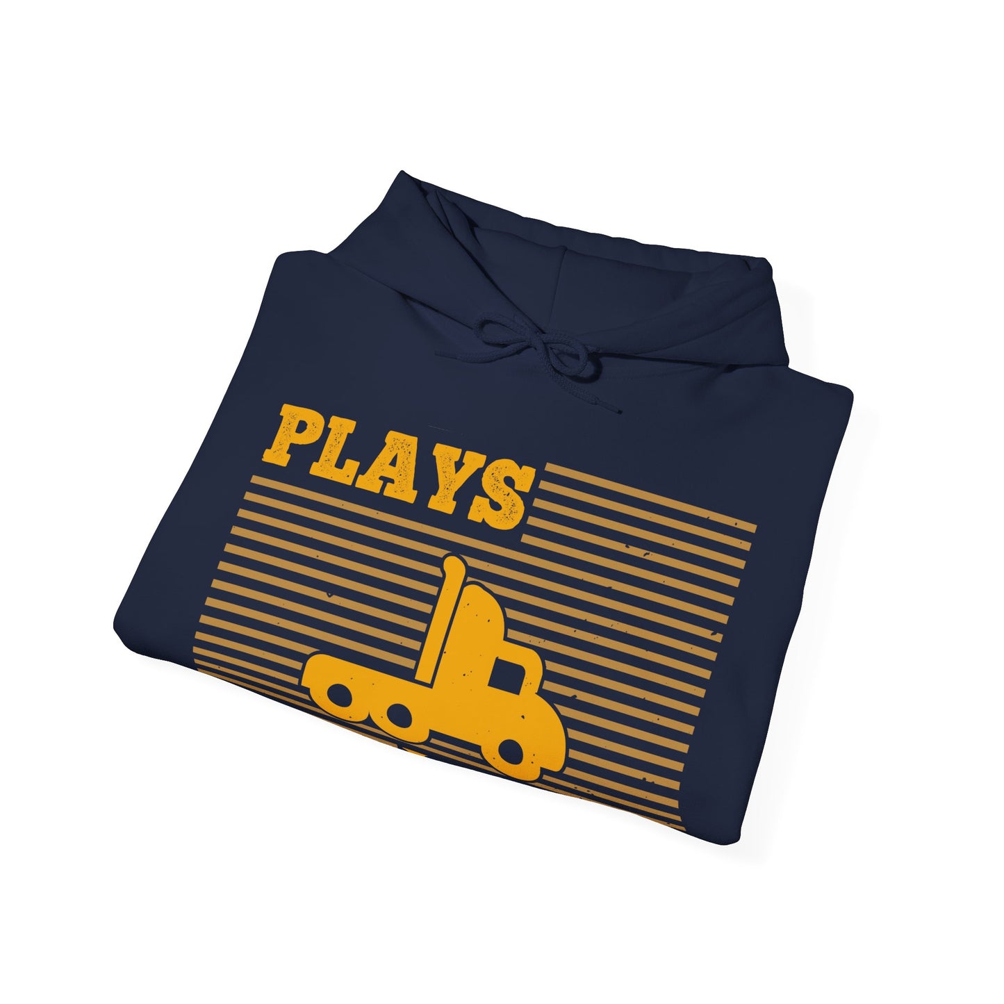 Still Plays With Trucks (2) — Unisex Heavy Blend Hoodie (G18500)