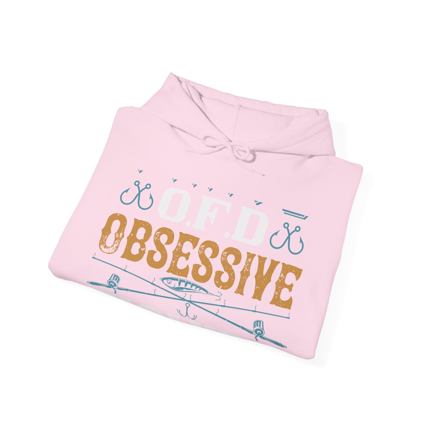 I HAVE O.F.D OBSESSIVE FISHING DISORDER-01 — Unisex Heavy Blend Hoodie (G18500)