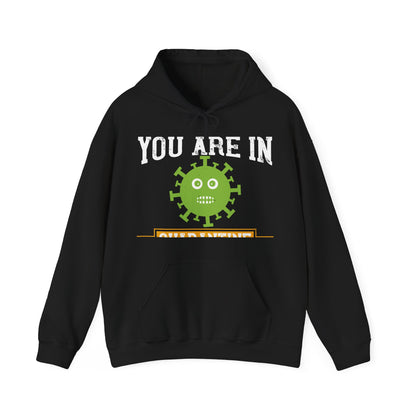 shut up you are in  quarantine-01 — Unisex Heavy Blend Hoodie (G18500)