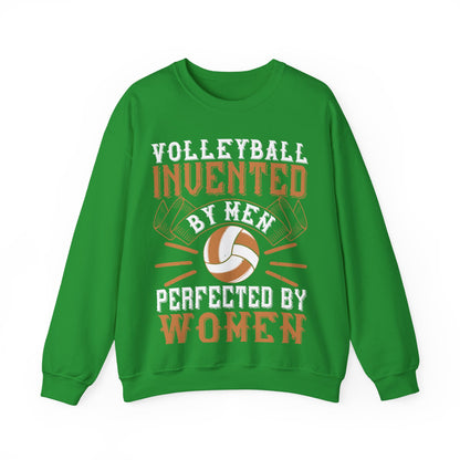 Volleyball Invented by men, perfected by women-01 — Unisex Heavy Blend Crewneck (G18000)