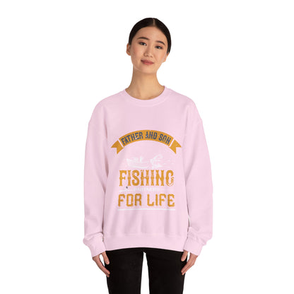 father and son fishing partners  for life-01 — Unisex Heavy Blend Crewneck (G18000)