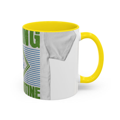 living my best quarantine — Accent Mug 11/15oz