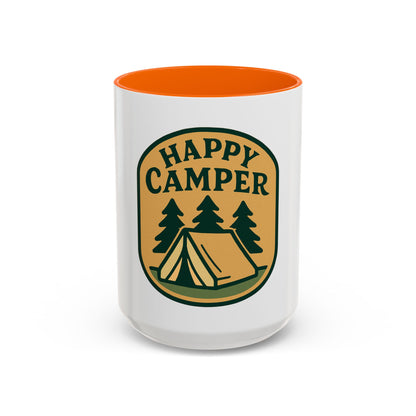 Happy Camper Coffee Mug - Fun Camping Gift, Outdoor Lover's Mug, Adventure Coffee Cup, Holiday Gift, Camping Decor