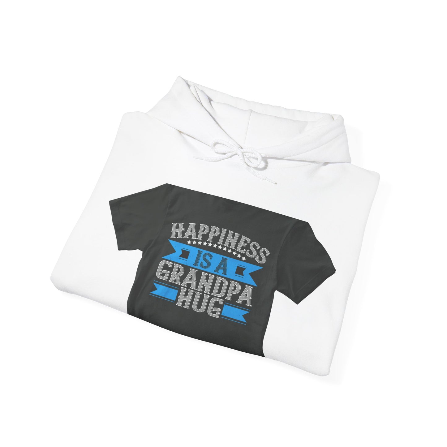 Happiness is a grandpa hug-02 — Unisex Heavy Blend Hoodie (G18500)