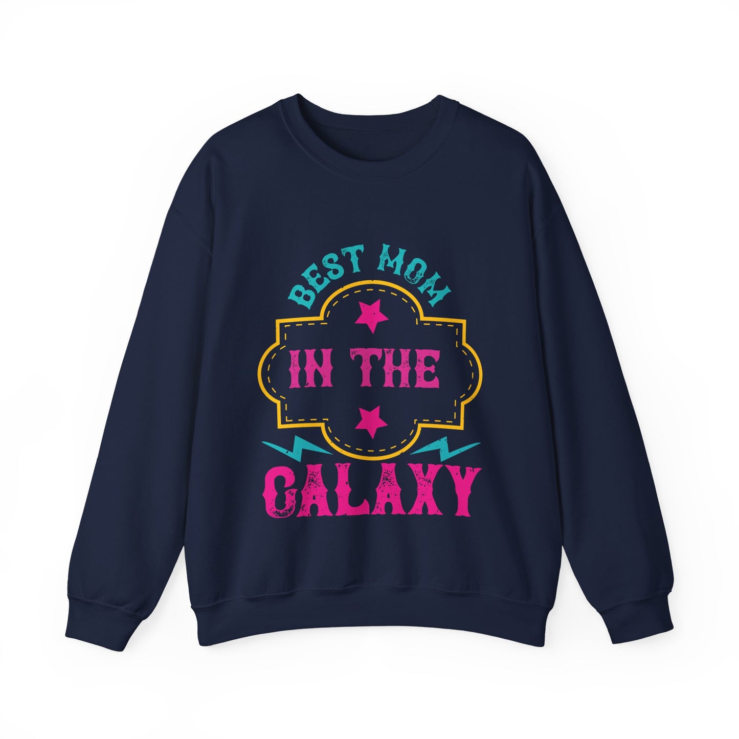 best mom in the galaxy-01 — Unisex Heavy Blend Crewneck (G18000)