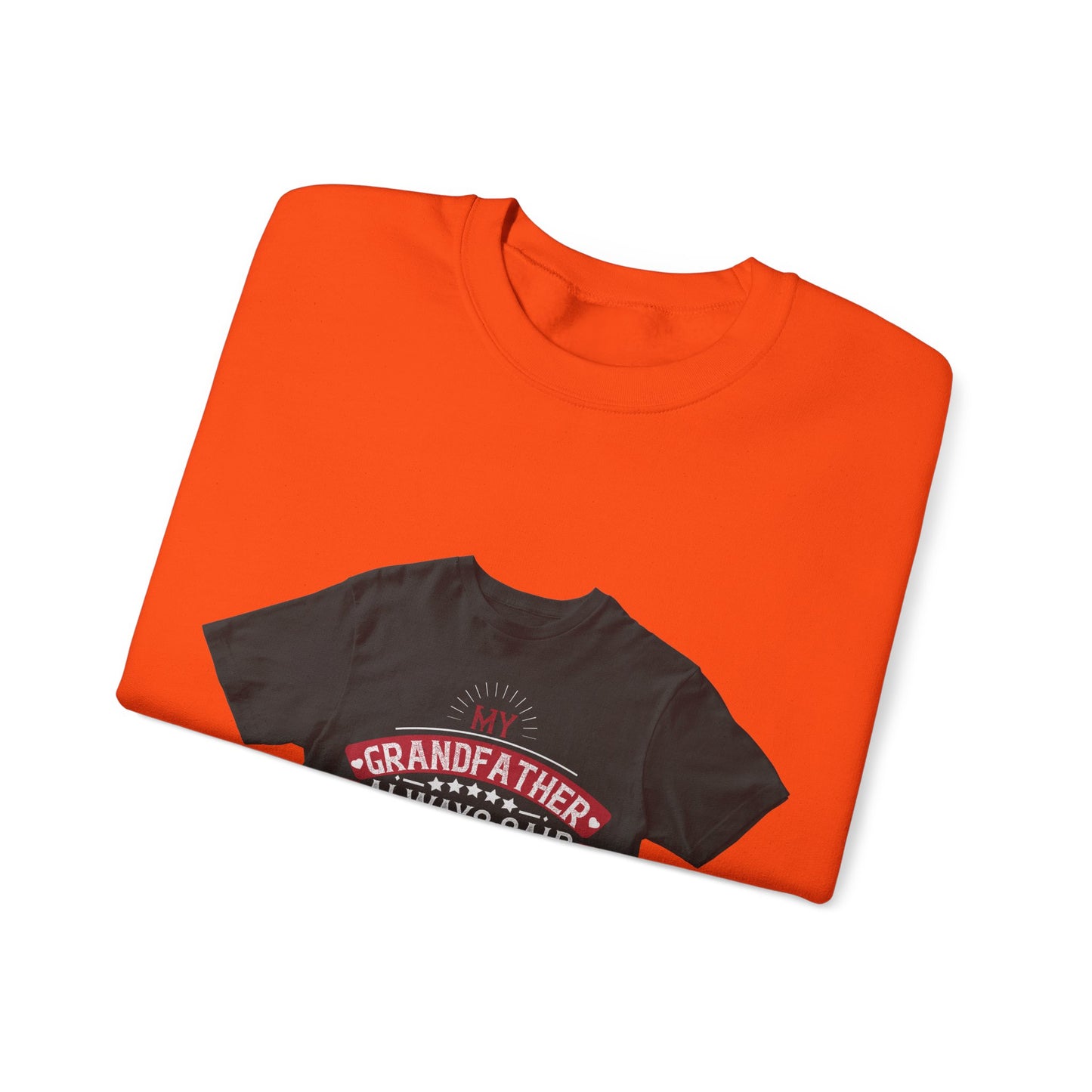 My grandfather always said that living is like licking honey off a thorn-02 — Unisex Heavy Blend Crewneck (G18000)