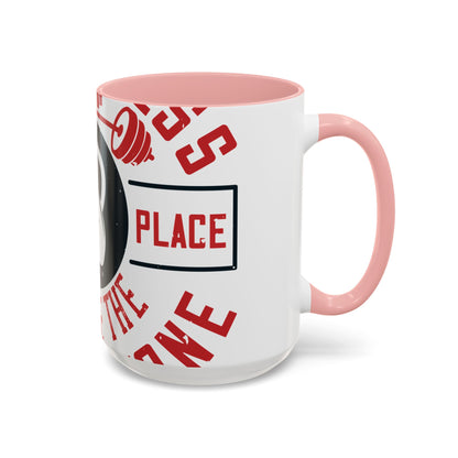 All progress takes place outside the comfort zone-01 — Accent Mug 11/15oz