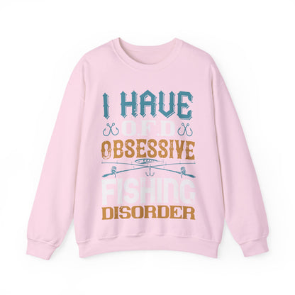 I HAVE O.F.D OBSESSIVE FISHING DISORDER-01 — Unisex Heavy Blend Crewneck (G18000)