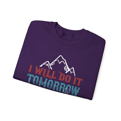 I WILL DO IT TOMORROW-01 — Unisex Heavy Blend Crewneck (G18000)