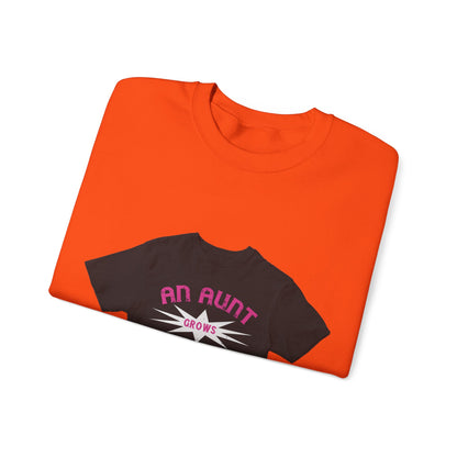 An aunt grows more treasured as time goes by — Unisex Heavy Blend Crewneck (G18000)
