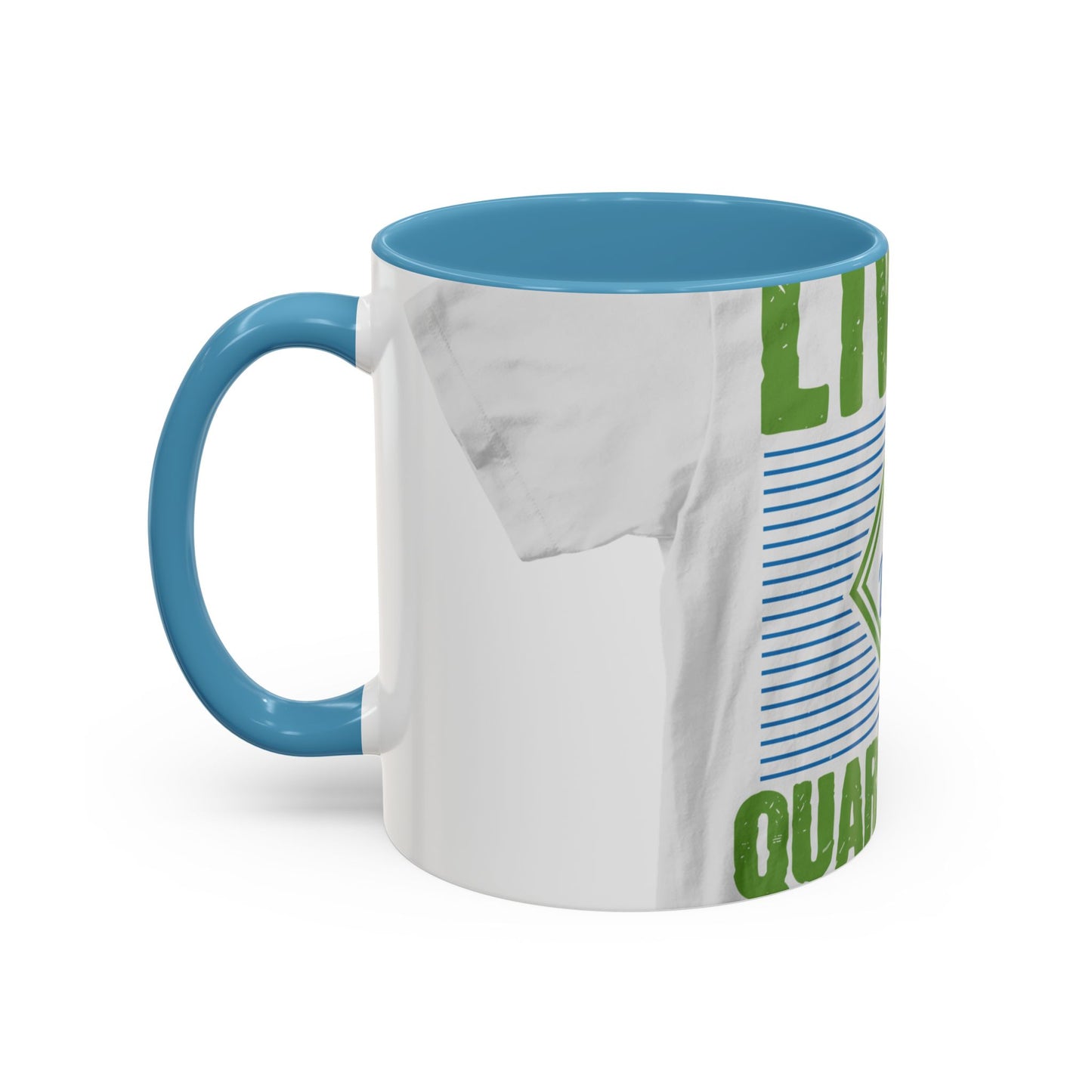 living my best quarantine — Accent Mug 11/15oz