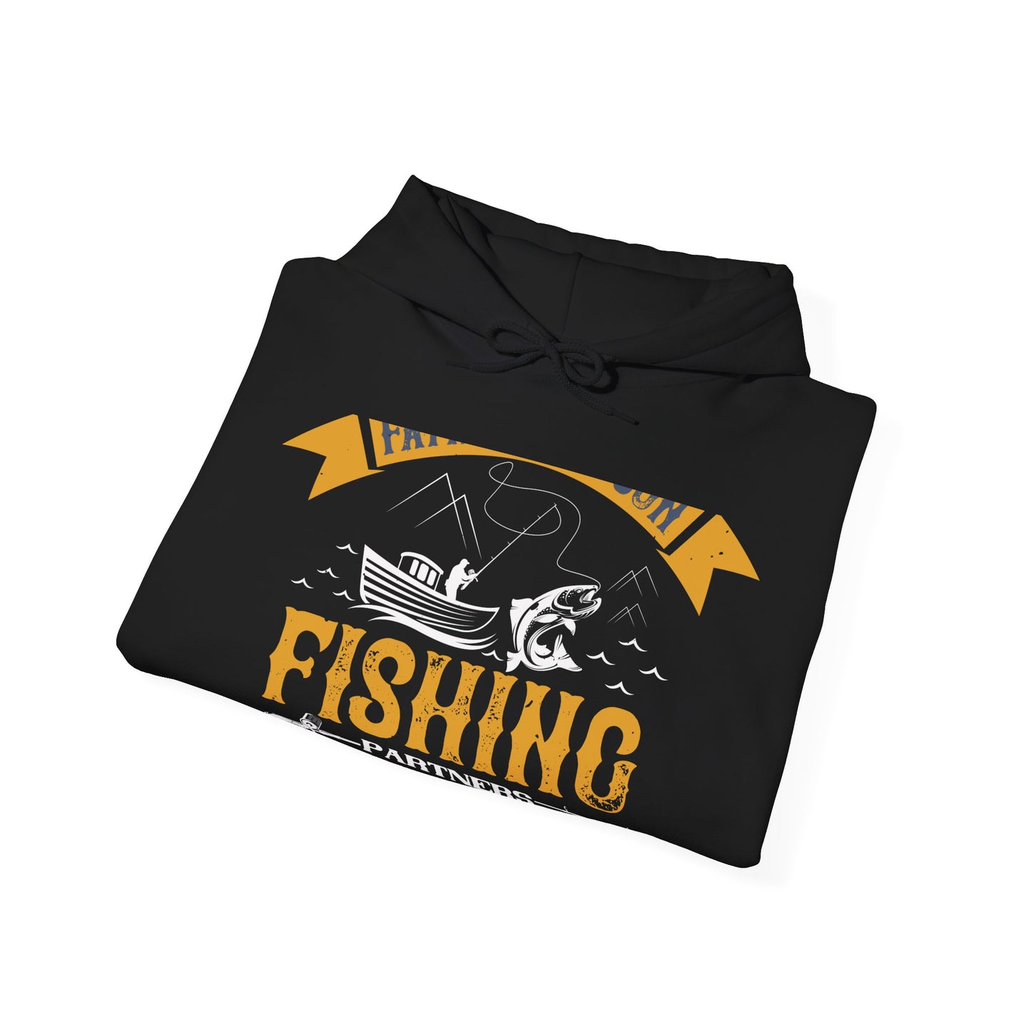 father and son fishing partners  for life-01 — Unisex Heavy Blend Hoodie (G18500)